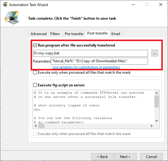 Bat-file to copy file on local pc